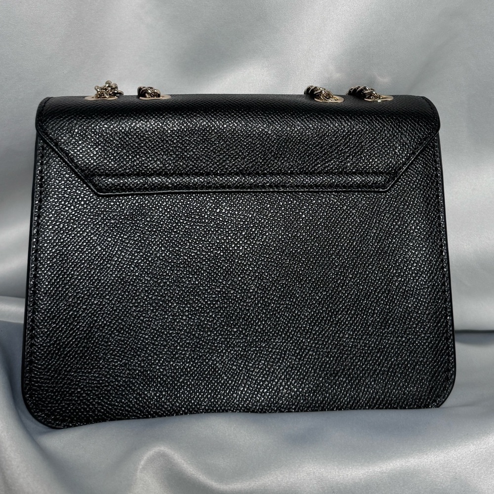 FURLA Bella Chain Crossbody Black In Gold Genuine Leather Bag - Picture 4 of 17